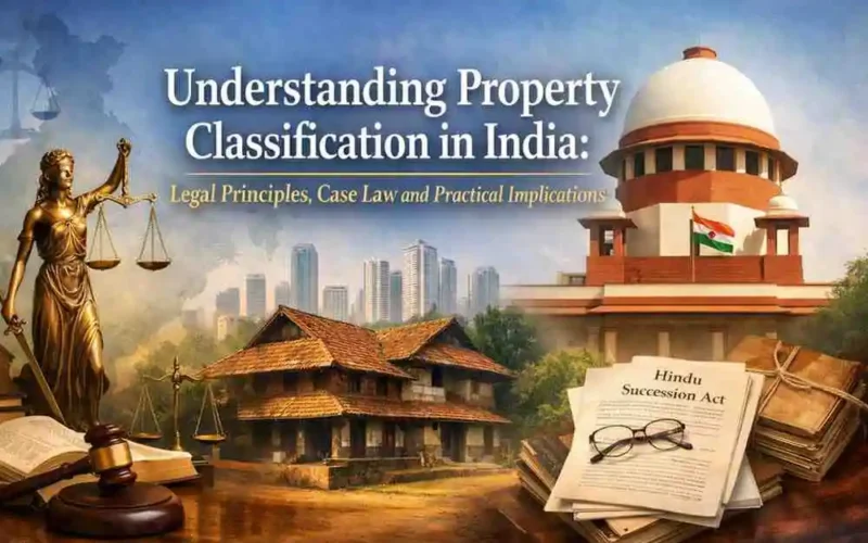 Understanding Property Classification in India: Legal Principles, Case Law and Practical Implications