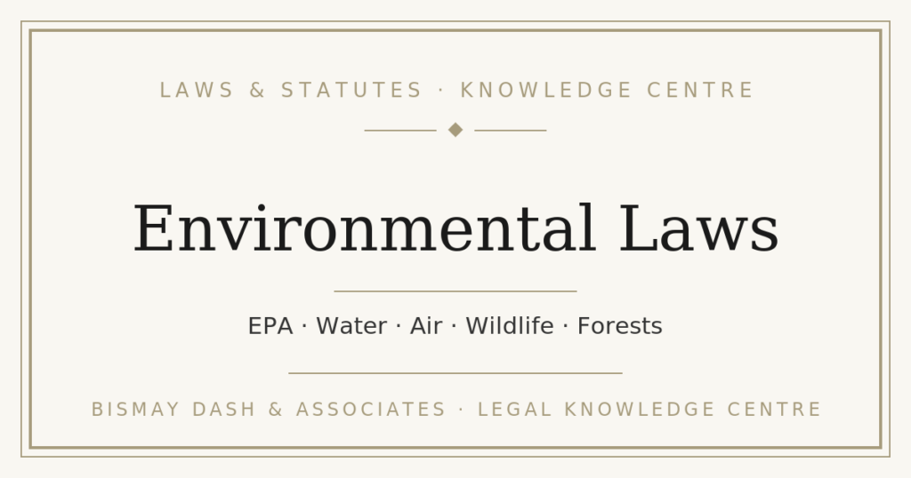 Central Environmental Laws in India — Complete Acts Library