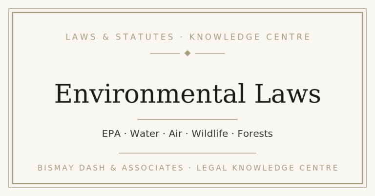 Central Environmental Laws in India — Complete Acts Library