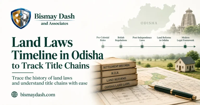 Land Laws Timeline in Odisha to Track Title Chains