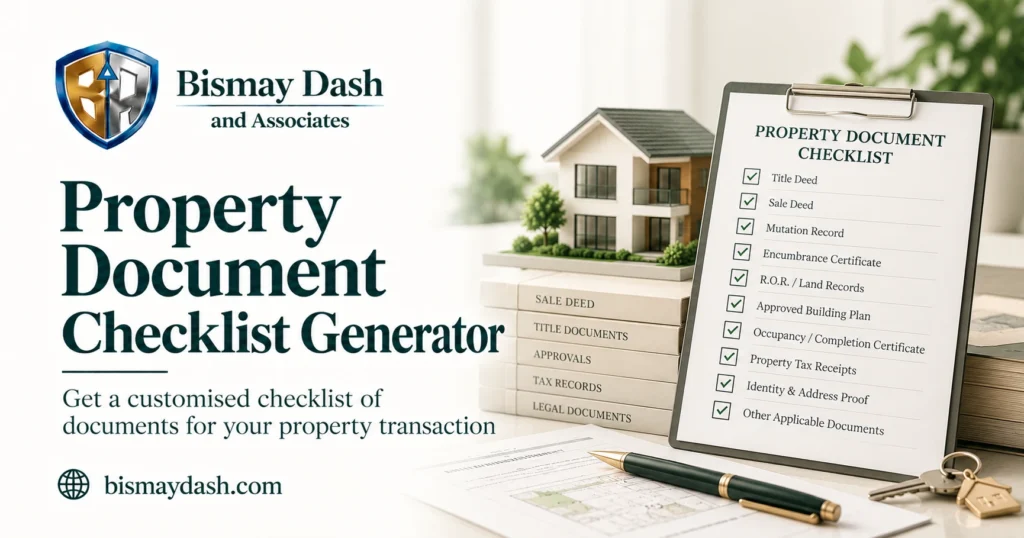 Property Document Checklist Generator